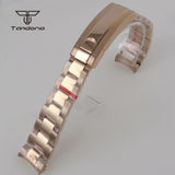 39mm Quartz Watch Case+Watchband Sapphire Glass Fit VK63 VK64 Movt Multi-Functional Chronograph Men Wristwatch Accessories Parts