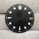 New 28.5mm Watch Dial BGW9/C3 Blue Green Luminous Watch Faces Sunray Dial Watch Accessories for NH35/NH36/4R/7S Movement