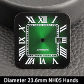 33mm Santos Watch Case For Women Small Size NH05 AUTOMATIC Stainless Steel Square Sapphire 5Bar
