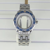 41mm Seamaster Watch Case 316 Stainless Steel 100M Waterproof for NH35 NH36 NH38 Movements 31mm Dial Watch Accessories