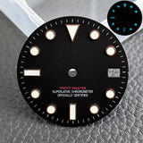 28.5mm blue lume NH35 NH34 Dial Single Calendar Submariner style with Hands Watches accessory