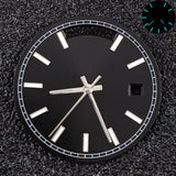 Miyota 8285 Dual Calendar Dial and hands 31mm up and down dual calendar dial blue green luminous watch replace accessories