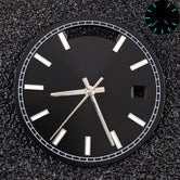 Miyota 8285 Dual Calendar Dial and hands 31mm up and down dual calendar dial blue green luminous watch replace accessories