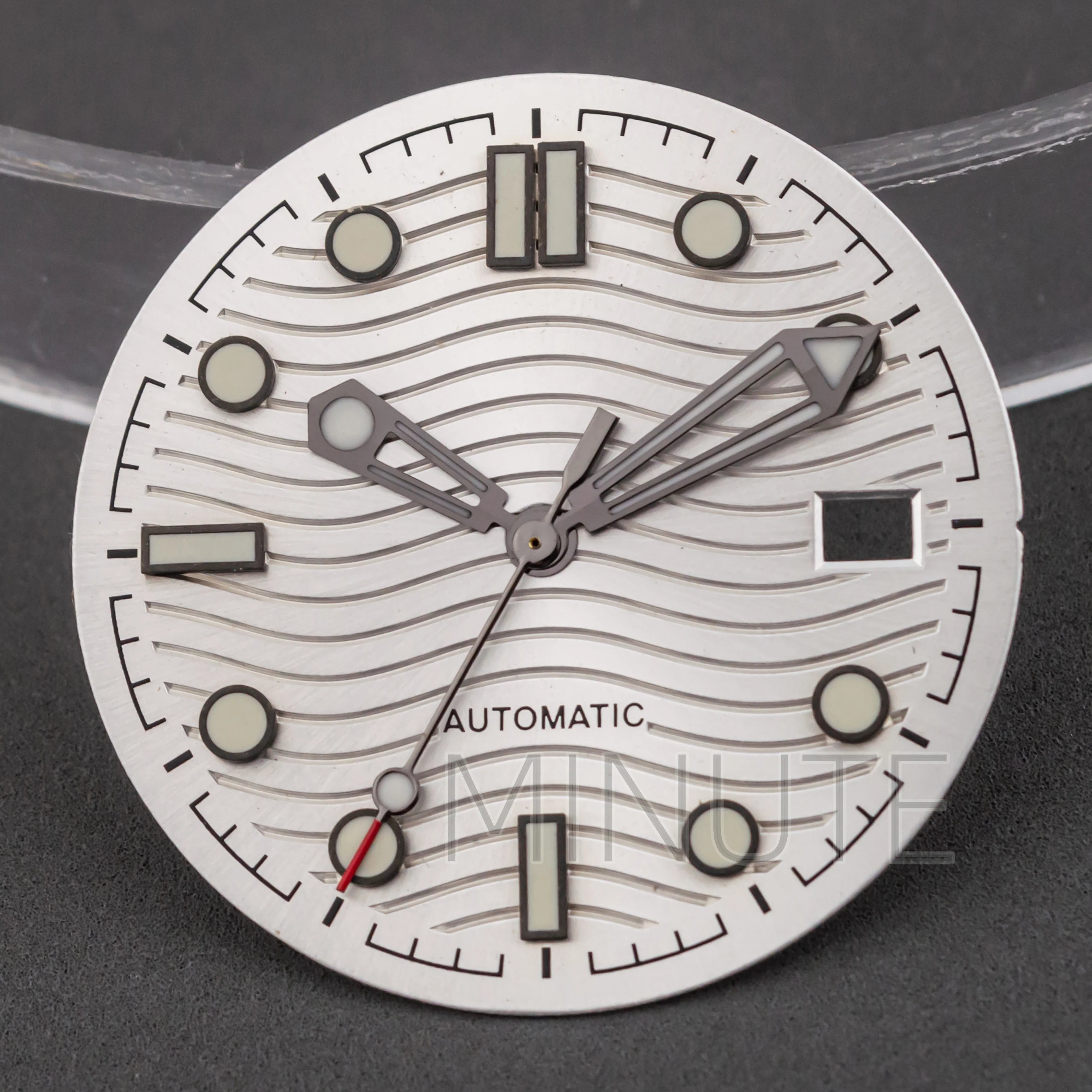 31mm Watch Dial and hands for Seamaster 300 Luminous Needles Dial fit NH35 NH36 Movement