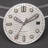 31mm Watch Dial and hands for Seamaster 300 Luminous Needles Dial fit NH35 NH36 Movement