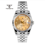 Tandorio Day Date Watch TD139 Seiko NH36 39mm / 36mm Sunburst Sapphire 10Bar