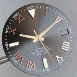 Wimbledon Style Roman Numeral Sunburst Dial 29mm Watch Dial Face For NH35 NH36 NH38 Movement Watch Replacement Part