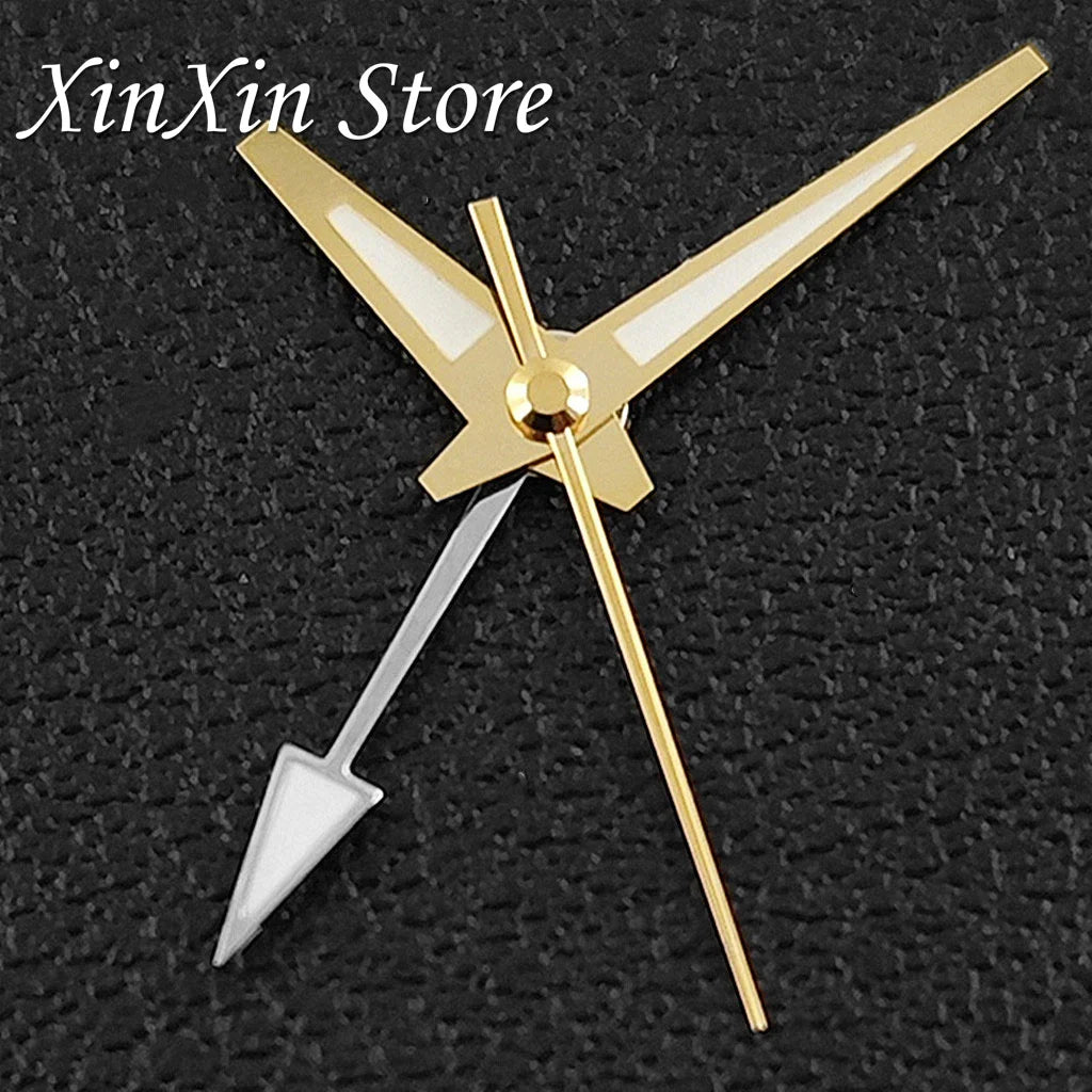 GS 4 Pointers NH34A GMT Watch Hands C3 Green Luminous Watch Needles for NH34 NH35 NH36 NH38 Movement