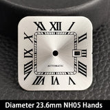 33mm Santos Watch Case For Women Small Size NH05 AUTOMATIC Stainless Steel Square Sapphire 5Bar