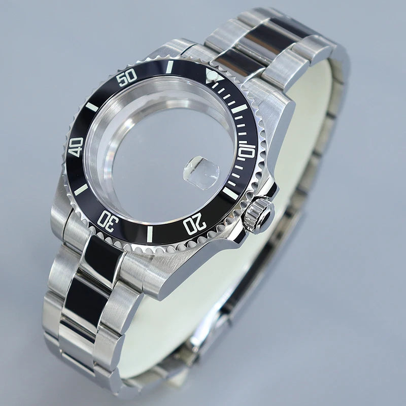40MM Submariner watch case Eta2824 Sw200 PT5000 Sloping Bezel Sapphire GMT Yacht Master