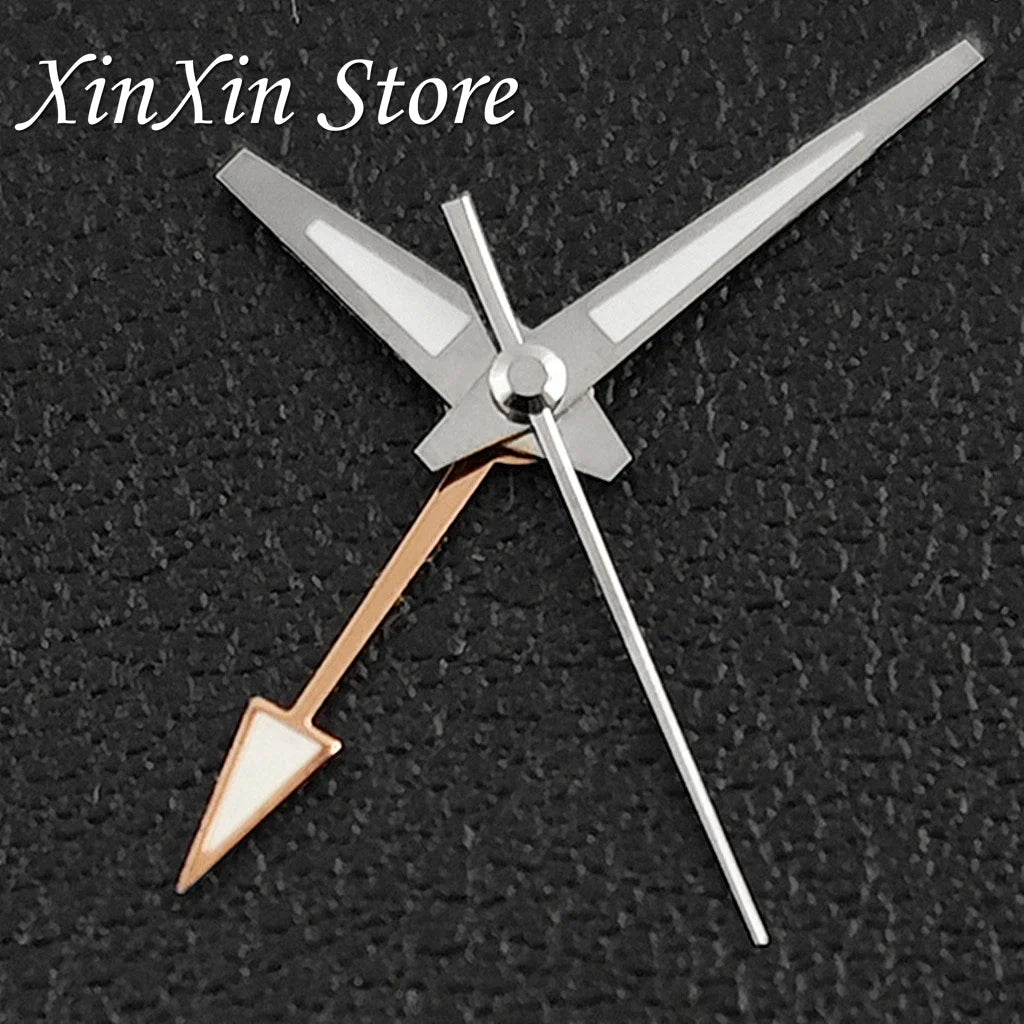 GS 4 Pointers NH34A GMT Watch Hands C3 Green Luminous Watch Needles for NH34 NH35 NH36 NH38 Movement