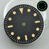 California Dial 29mm Sterile Green Luminous for NH35 NH36 NH34 ETA2824 PT5000