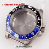 Titanium Watch Case 40mm Sub Diver  200m Waterproof Fit for NH35 NH36 ETA2824 PT5000 Antiallergry Sapphire Crystal Screw-in Crown