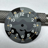 Camoflage watch dial NH35 military green Dial 28.5mm Universal Modified Military Retro C3 Luminous Dial For Wristwatches Men