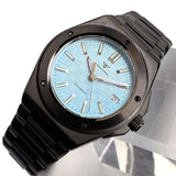 40mm PVD Black Engineer Watch Tandorio TD331P NH35 Automatic Sapphire Glass 100m Waterproof