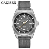 Miyota 8215 Titanium Watch 40mm CADISEN TI-7 Automatic Luminous 10Bar AR Sapphire