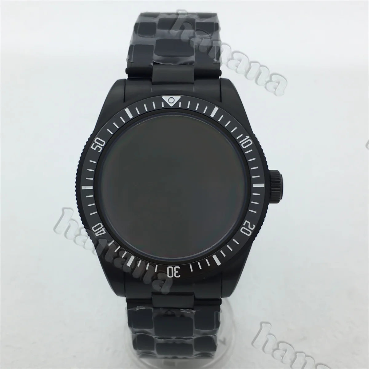 PVD Black Watch Case BB58 39MM domed sapphire stainless steel case for NH34 NH35 NH36 ETA2824 PT5000movement 20ATM