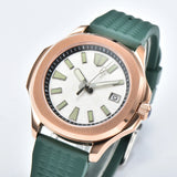 Aquanuat Watch TD901 40mm Dress Watch  sapphire Luminous  5ATM Glassback pvd gold black