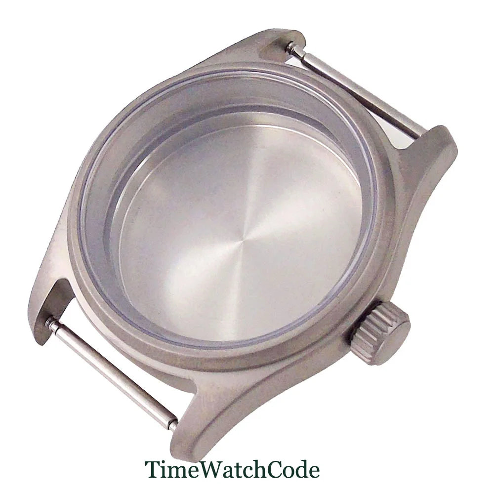 Solid Bronze Pilot Case 36mm 39mm Fit for NH35 NH36 PVD Black Pilot Case PT5000 ETA2824 Sapphire Crystal 200M Waterproof Screw Crown