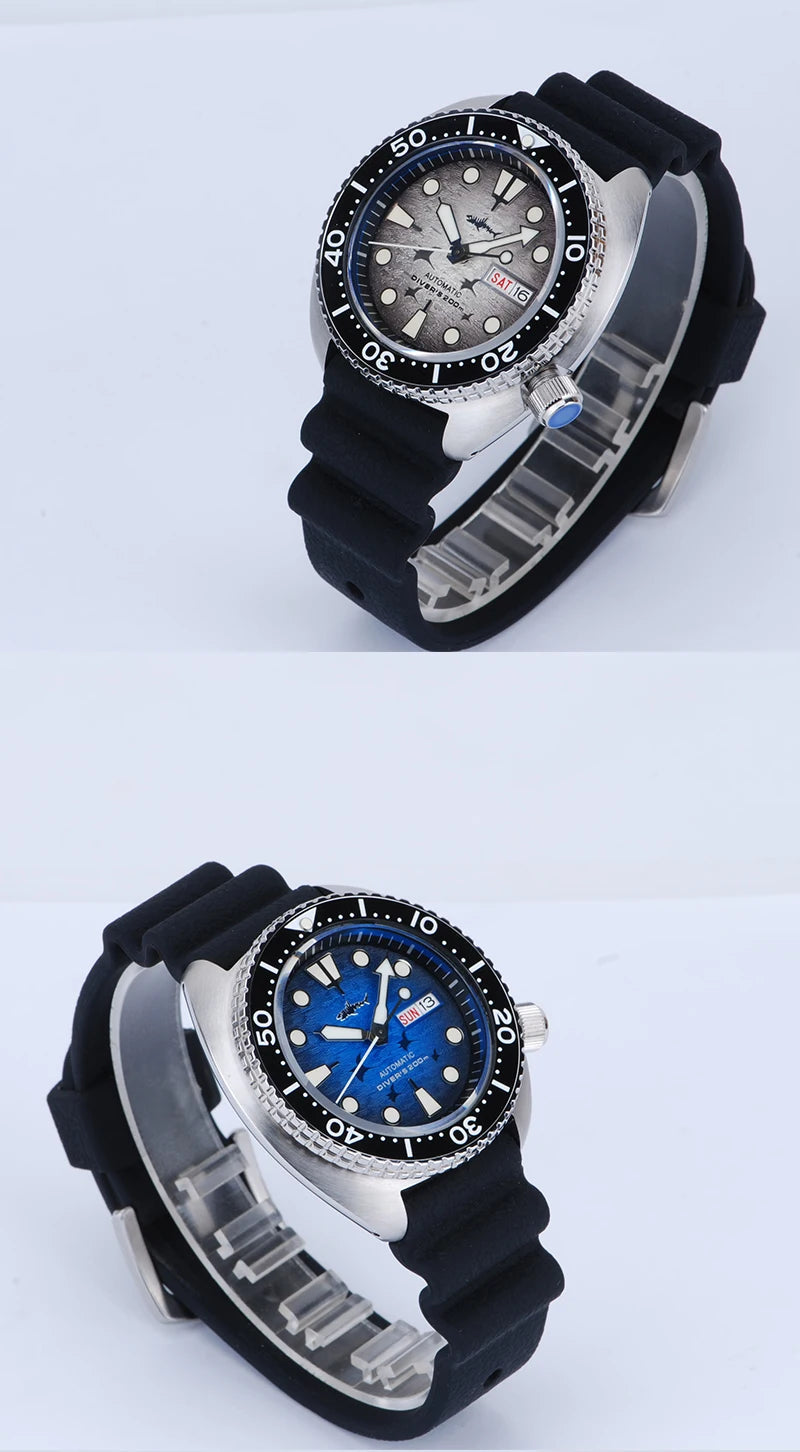 Sea Turtle Watch Heimdallr NH36 Automatic Abalone Luminous Orange Sea Turtle Watch Heimdallr NH36 Automatic Abalone Luminous Orange