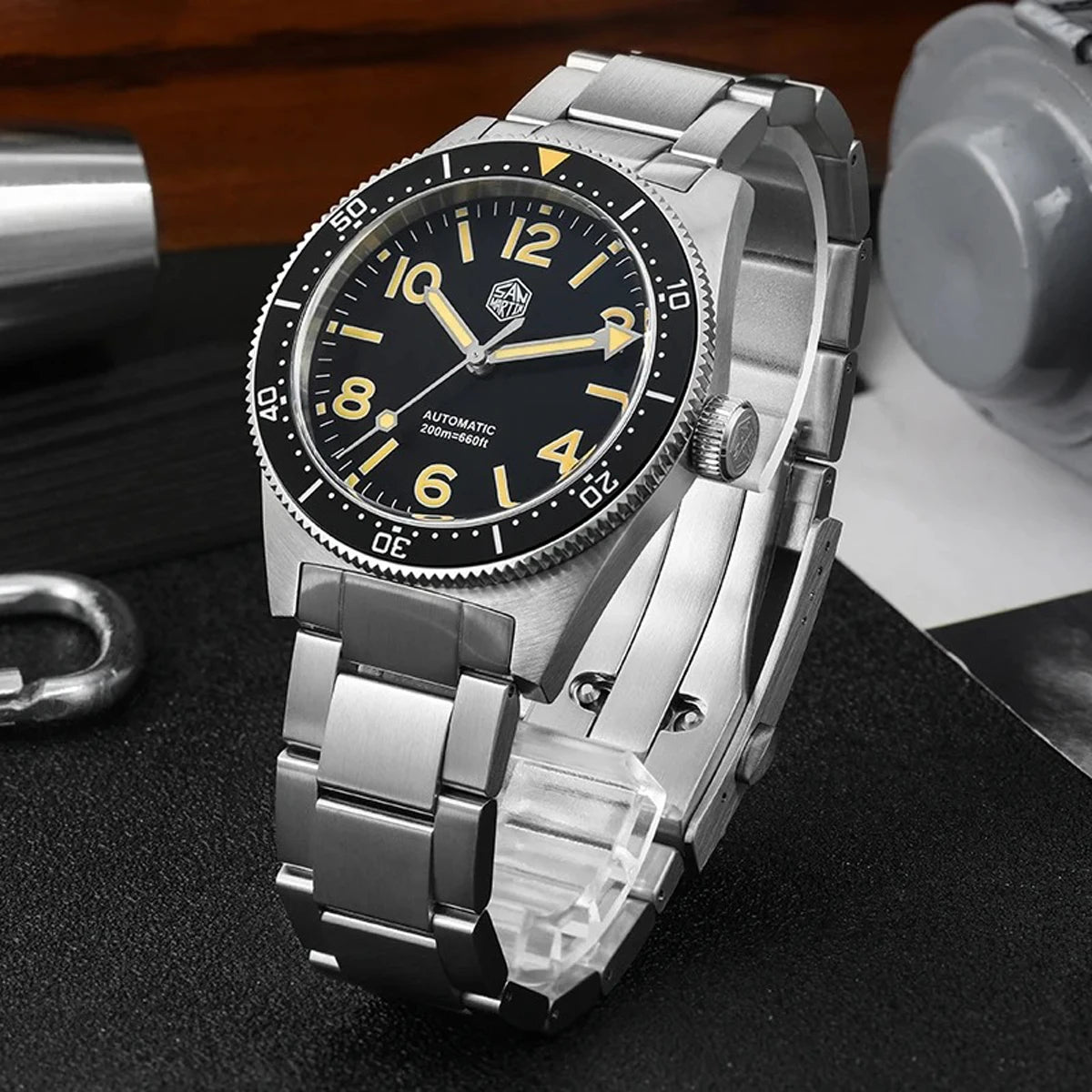 San Martin SN0139 62mas Dive Watch 120 Clicks NH38 Automatic Movement Sapphire C3 Luminous 39mm 20bar