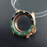 Gold Skx007 Case Mod For NH35 42mm 316 Rose Gold  Steel Case Fit NH35 NH36 Movement/Dial Case Plane Sapphire Glass 22mm Strap Watch Box