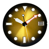Gradient Sunburst Watch Dial Hands Nologo 29mm Green Luminous Fit NH35 NH36 ETA2824 Miyota DG2813 SW200 PT5000
