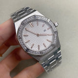 Diamon watch for Women 31mm Octogon AP Quartz Watch Japanese VJ24 5ATM Sapphire