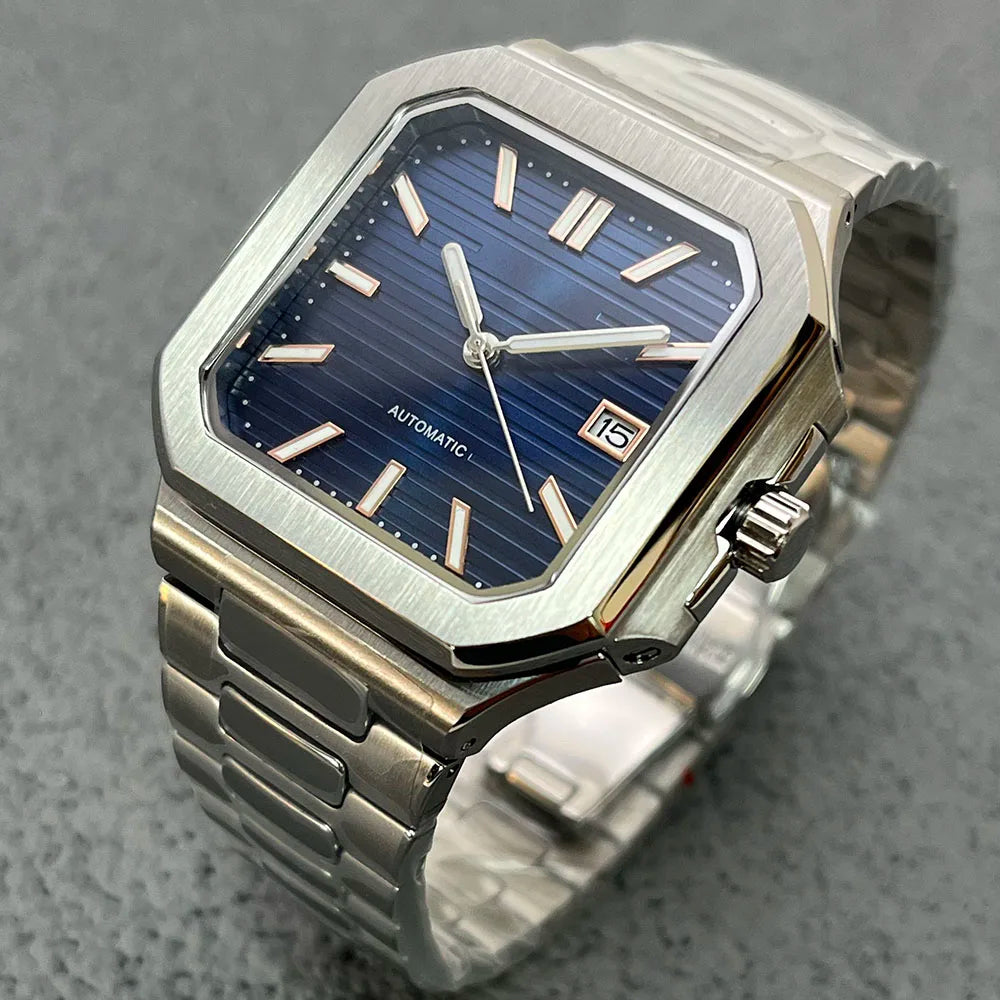 Square Watch TD303M 38MMN NH35 Automatic Movement 5bar Sapphire Multiple color