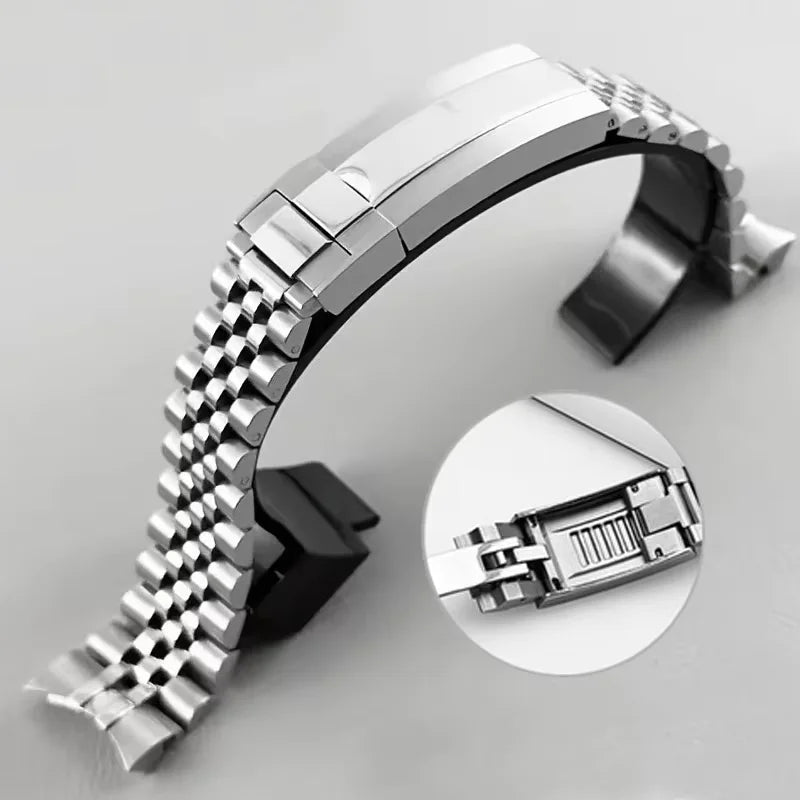 Jubilee 904L Watch Bracelet for Rolex Sub GMT Yacht Daytona Watch Strap Luxury Bracelet Mod Parts Replacement Accessories 20mm