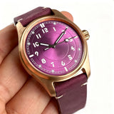 CUSN8 Solid Bronze Pilot 39mm Tandorio TD147N Miyota8215 PT5000 Sapphire 20ATM Number Dial Vintage