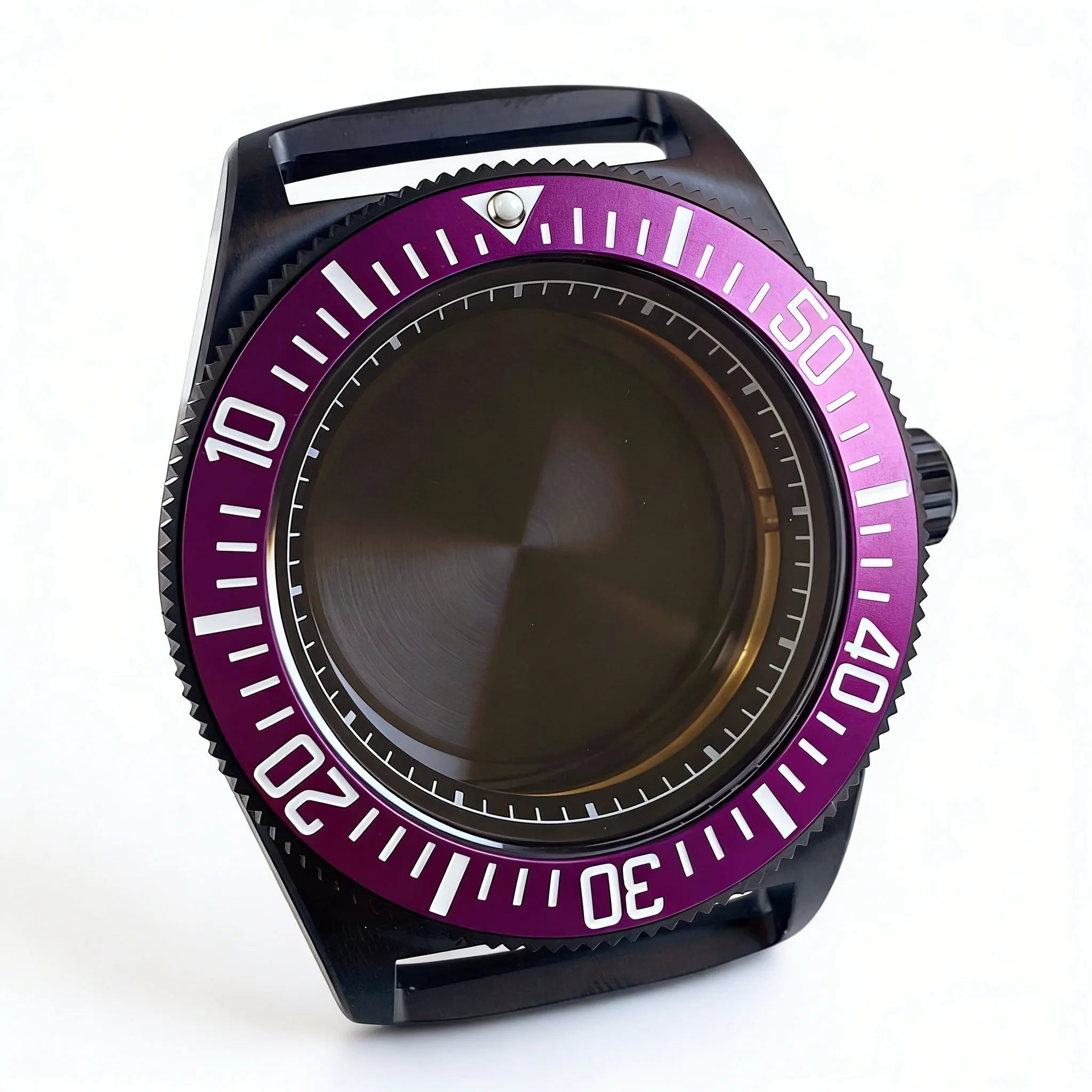 42mm Black PVD FXD Watch Case Sapphire Glass Fit NH35 NH36 NH38 ETA2824 PT5000 ST2130 20Bar