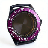 42mm Black PVD FXD Watch Case Sapphire Glass Fit NH35 NH36 NH38 ETA2824 PT5000 ST2130 20Bar