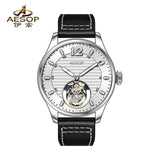 Flying Tourbillon Watch AESOP 7095 Skeleton Mechanical Luxury Watches Fashion Sapphire waterproof