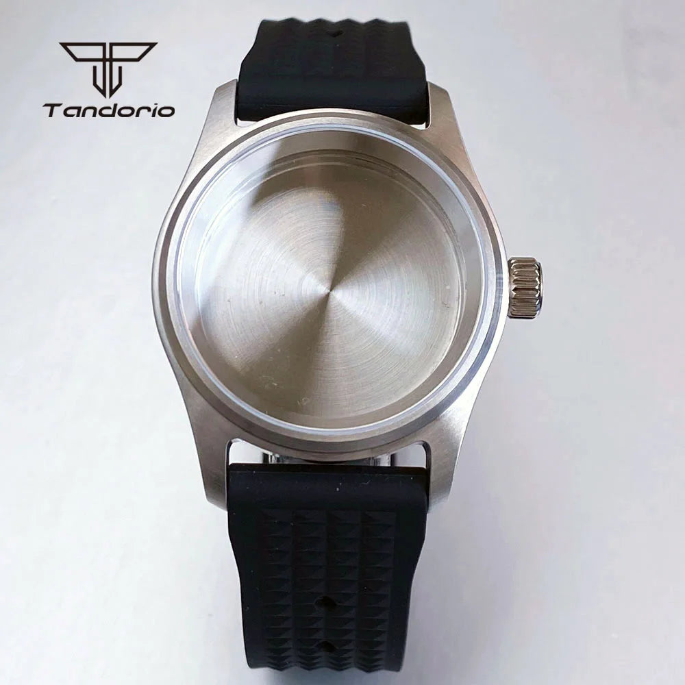Stainless Steel 36mm/39mm Pilot Watch Case+Watchband Sapphire Glass P ...