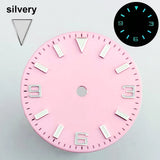 151 type of dials Submariner 28.5mm dial with calendar window suitable for NH35 movement luminous dial can support DIY dial customization name/logo