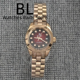 28mm Lady Watch BLIGER Luxury Two Tone Rose NH05 Automatic Watch Sapphire Diamond