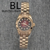 28mm Lady Watch BLIGER Luxury Two Tone Rose NH05 Automatic Watch Sapphire Diamond