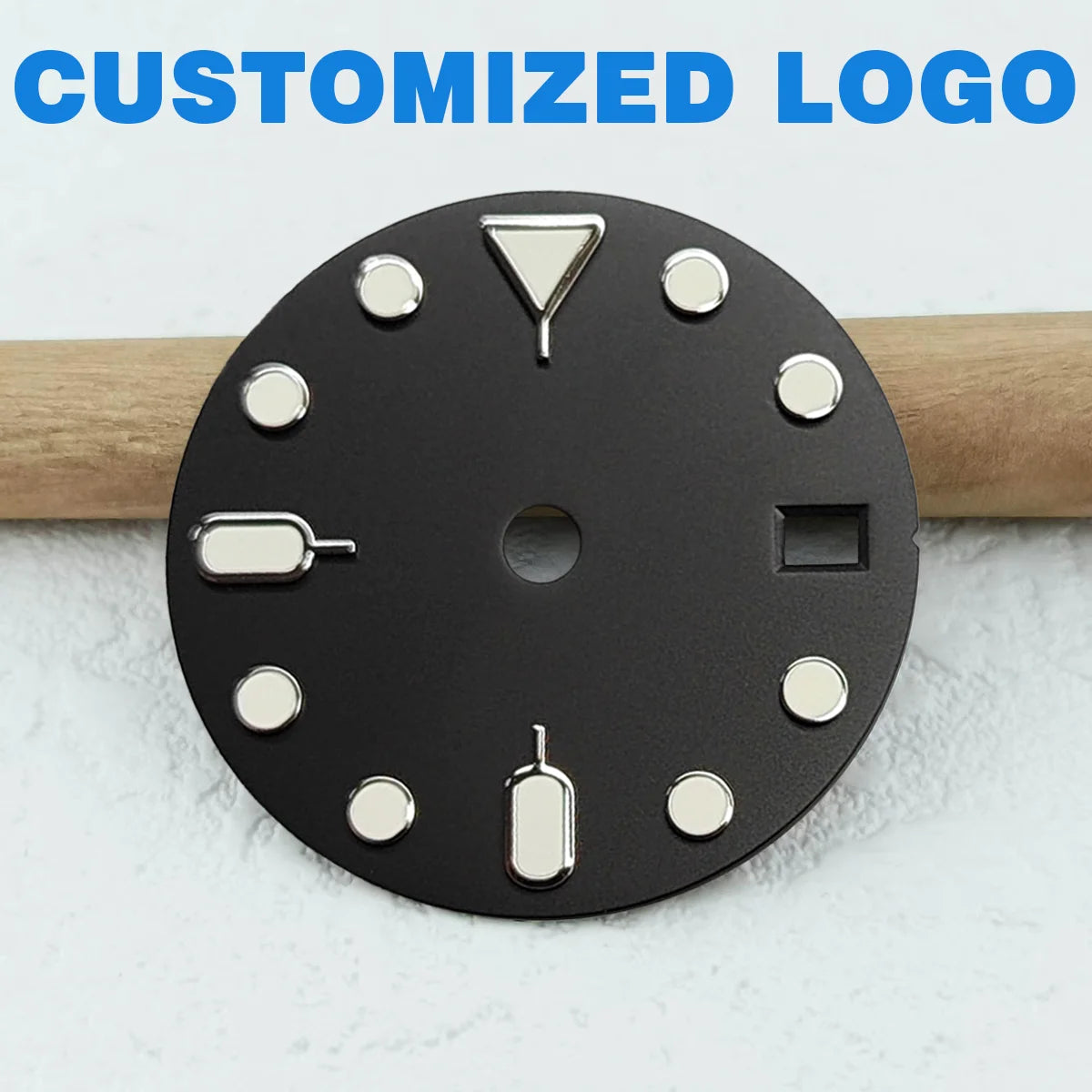 NH35 Dial 28.5mm Green Luminous Dial GMT Dial Support Customized Logo Suitable for TMI NH34/NH35/NH36 Movement