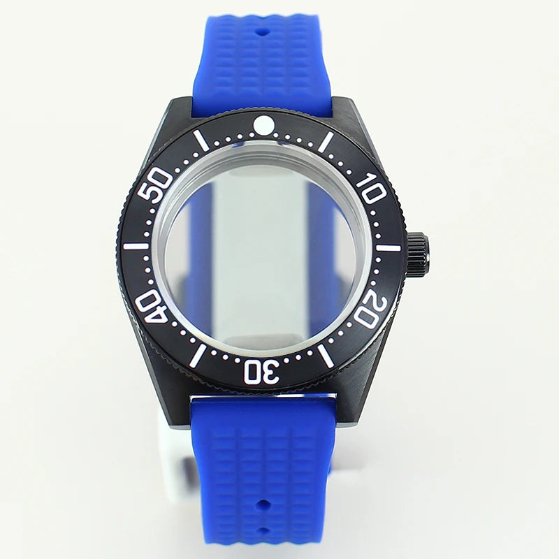 40mm Diver Case Stainless Steel Sapphire For Mod SPB149J1 NH34 NH35 NH36 NH70 4R36 Movement RubberStrap