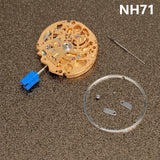 Japan Original TMI NH71 NH72 NH70 Movement High Accuracy Skeletonized Automatic 24 jewels  Modification Parts