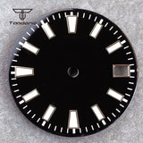29mm NH35 Automatic Watch Dial Face Sunburst Date Window Hands Set Fit NH35 NH36 NH38 Movement Men's Wristwatch Accessories Part