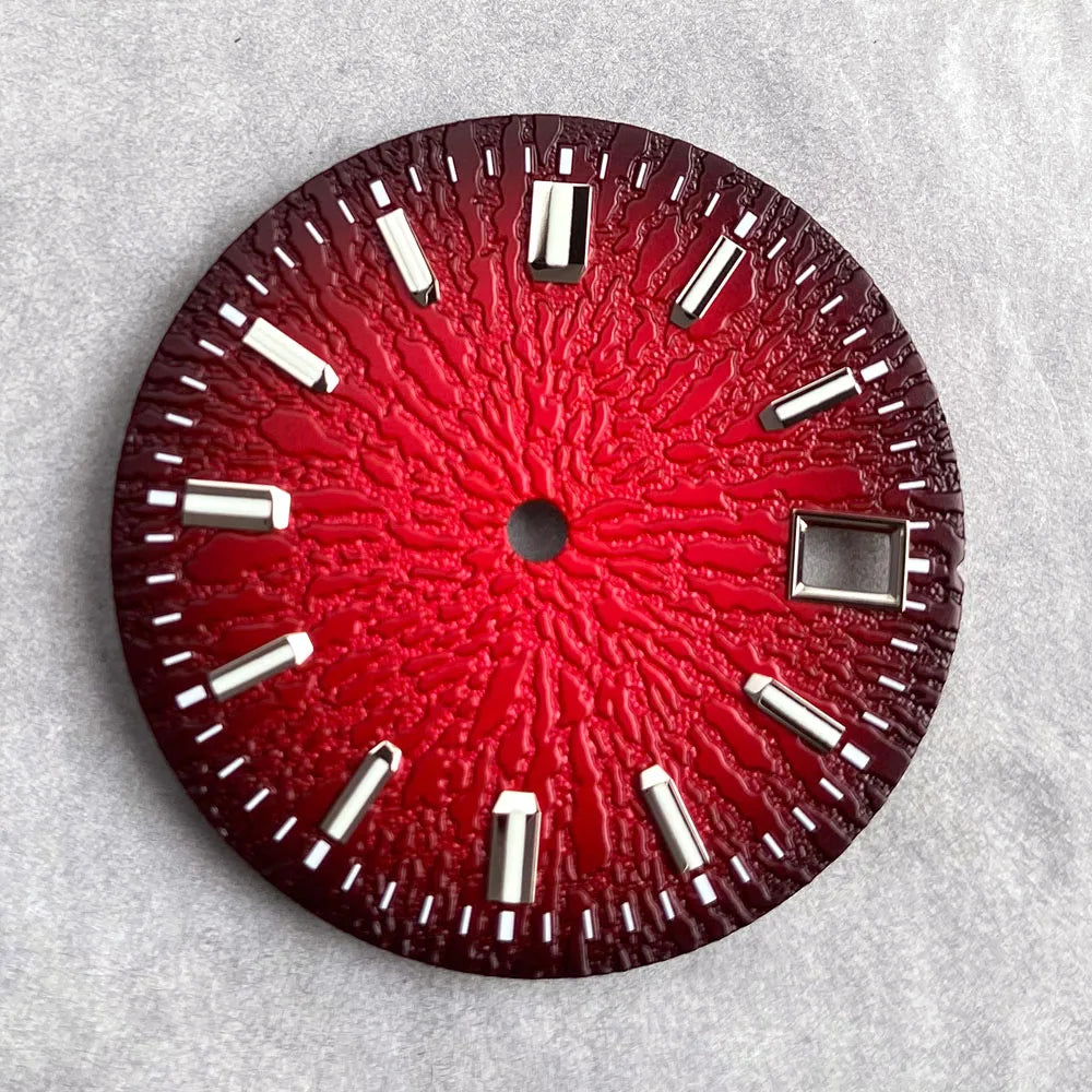 29mm Glossy Texture watch dial Luminous Fit NH35 NH36 Automatic Movement For Diving Men Watch Parts Accessories