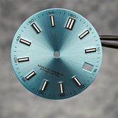 NH35 ウォッチダイヤル 28.5mm ログモディファイドダイヤル BGW9 ブルーグリーン ルミナスウォッチフェイス モディファイドウォッチアクセサリー NH35 NH36 ムーブメント用