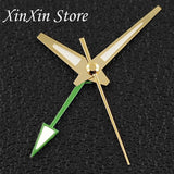 GS 4 Pointers NH34A GMT Watch Hands C3 Green Luminous Watch Needles for NH34 NH35 NH36 NH38 Movement