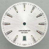 33mm AT Style Watch Dial Wristwatch Parts Sunburst Gradient Black Ocean Blue Red Dial Luminous Fits NH35 Movement 6 o'clock