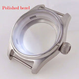 36mm/39mm Pilot Collection Watch Case Sapphire Glass 200m Waterproof Glass Back For NH35 NH36 ETA2824 PT5000 Movement