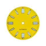 Double bar 28.5mm Watch Dials for NH35A NH38 Movement No Date with BGW9 Lume NH35 Dial Green Orange Blue PzpNqzZr