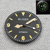 29mm Retro Explorer Dial  369 Luminous Dial 369 yellow marker Suitable For Eta2824 2836 Miyota82 Series Mingzhu Dg2813 Nh35 Nh36 Automatic Movement