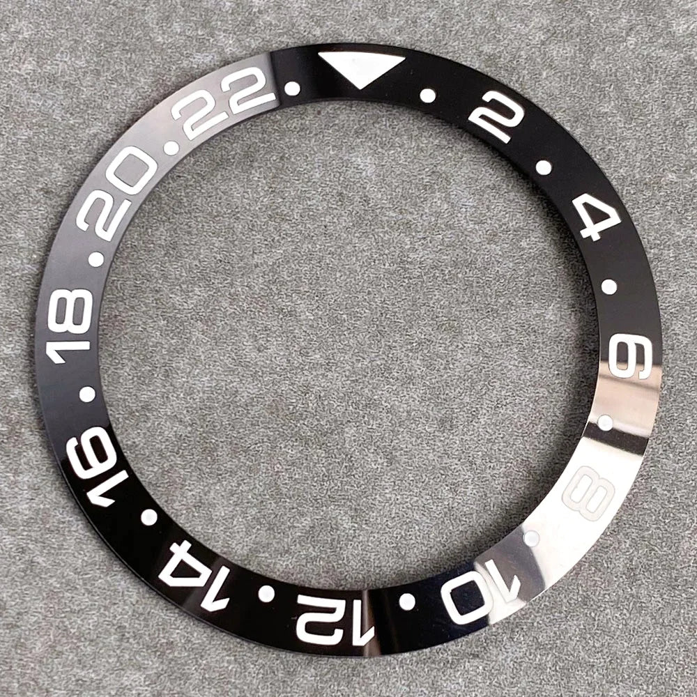 39.8mm*31.6mm Ceramic/Alloy Bezel Insert for GMT SUB SEA Steel Watch Slope Bezel Ring Dive Watch Mod